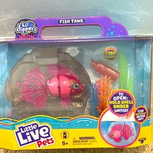 Little live pets, lil dippers neon fish, pink